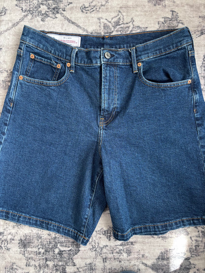 Gap High Rise Stride Bermuda Shorts 10" | Sz 14
