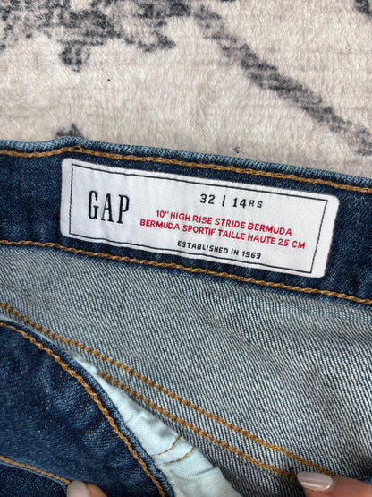 Gap High Rise Stride Bermuda Shorts 10" | Sz 14