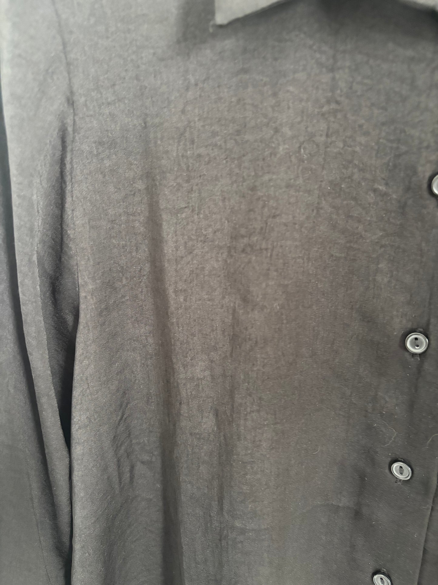 Black Tape_ Black Button Down | Medium