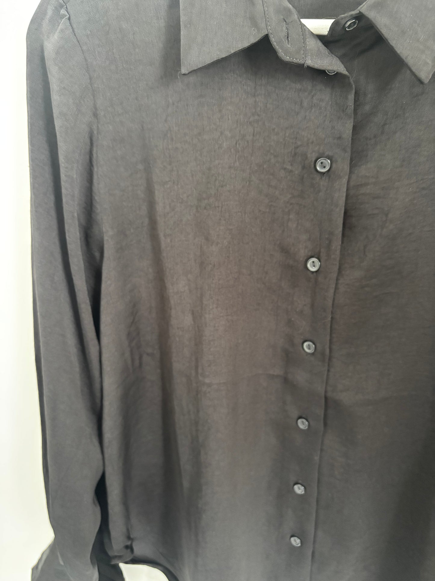 Black Tape_ Black Button Down | Medium