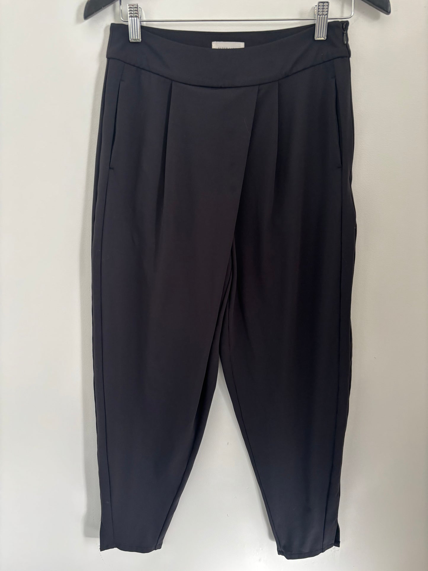Paper Label Black Asymmetrical Jogger Pants | Small (flaw)