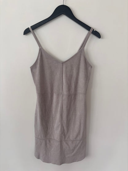 Gentle Fawn Light Grey Suede Dress | Sz Small
