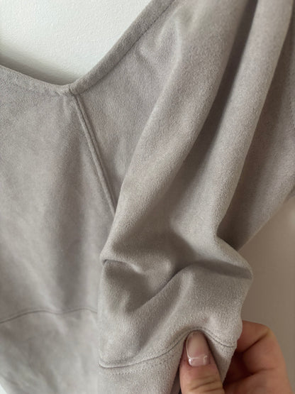 Gentle Fawn Light Grey Suede Dress | Sz Small