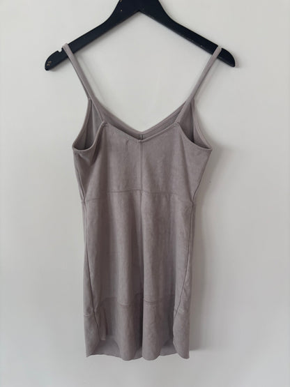 Gentle Fawn Light Grey Suede Dress | Sz Small