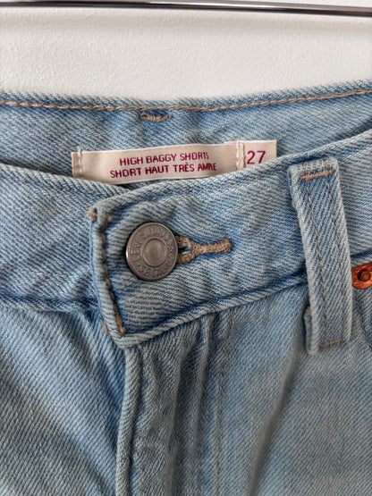 Levi's High Baggy Lightwash Shorts | Sz 27