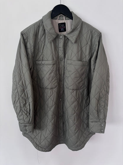 Dex Light Green Quilted Puffer Jacket | Sz Medium