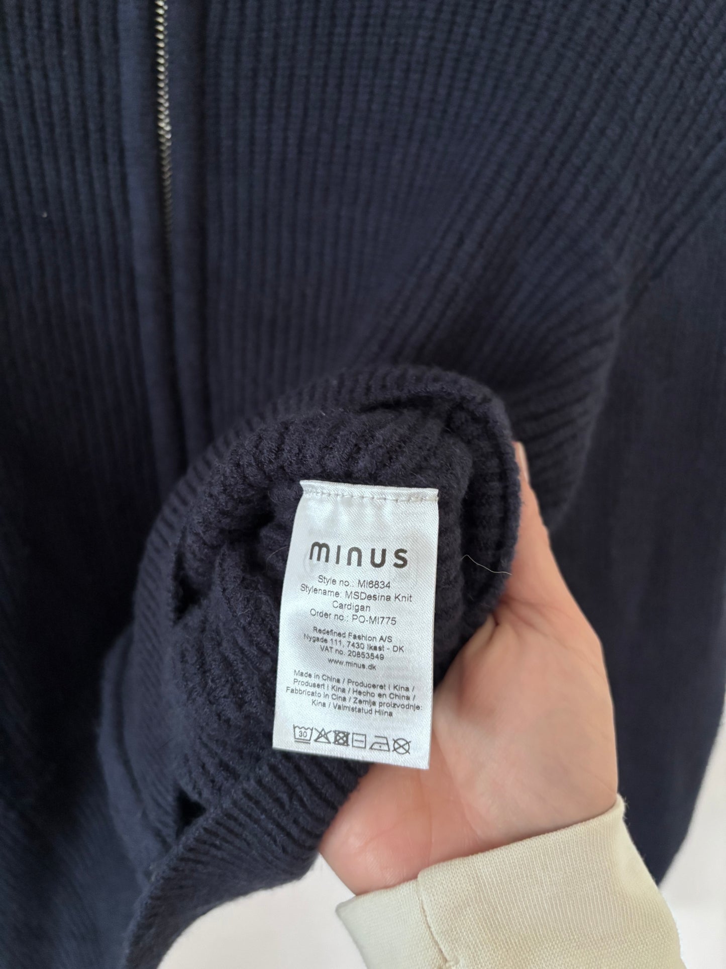 Minus MSDesina Knit Cardigan in Sky Captain | Sz Small