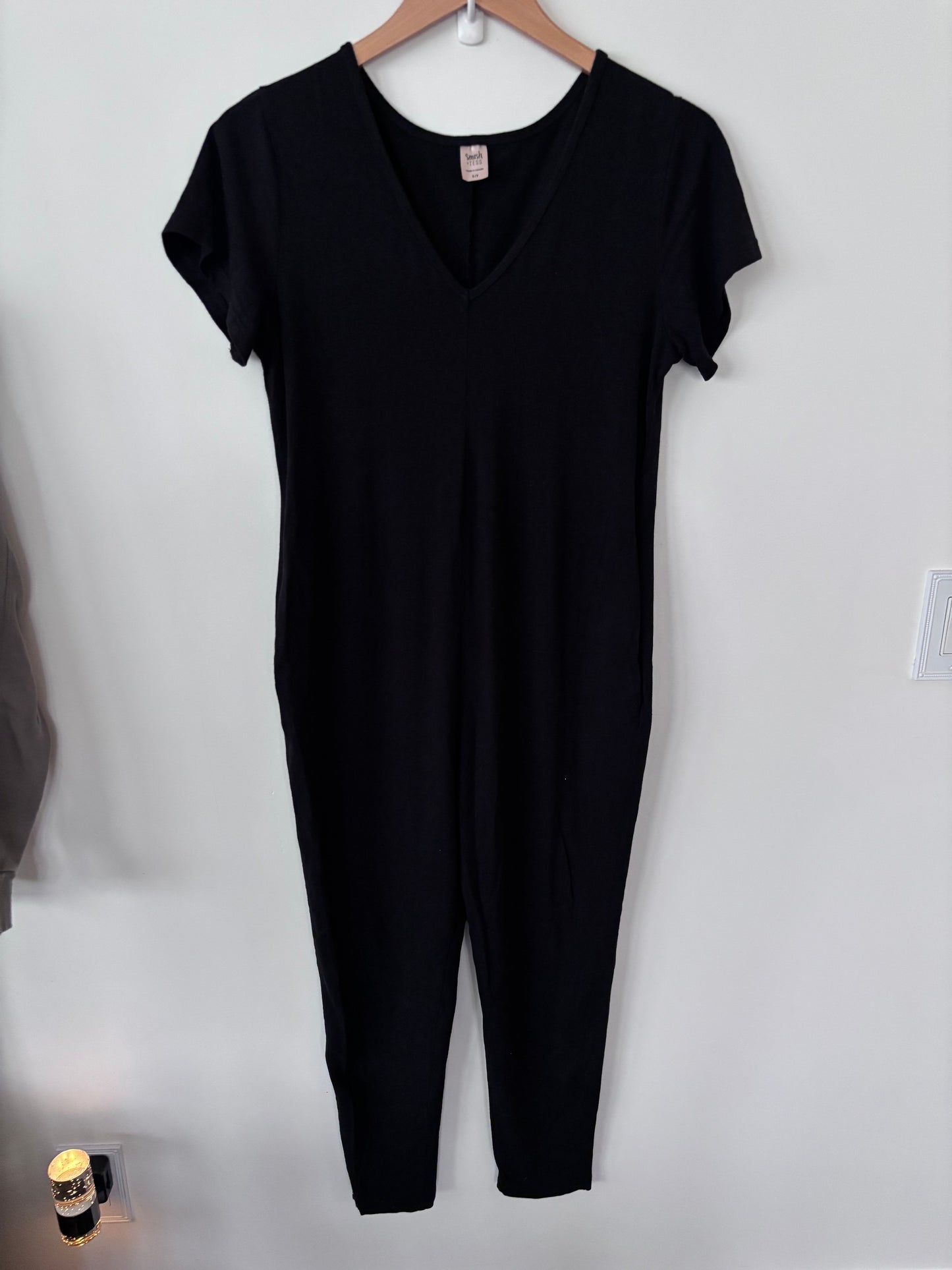 Smash + Tess  Sunday Romper in Midnight Black | Sz Small (oversized)