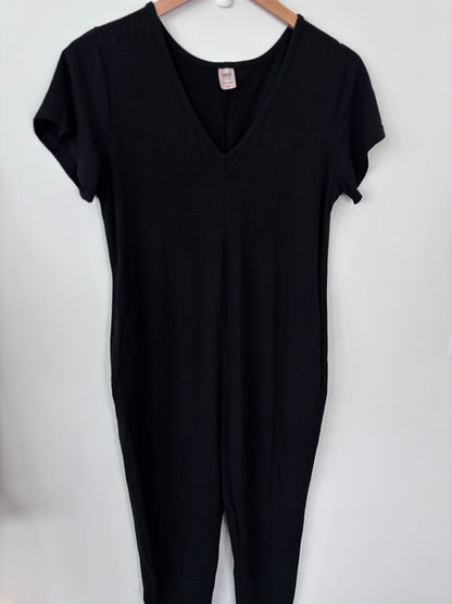 Smash + Tess  Sunday Romper in Midnight Black | Sz Small (oversized)