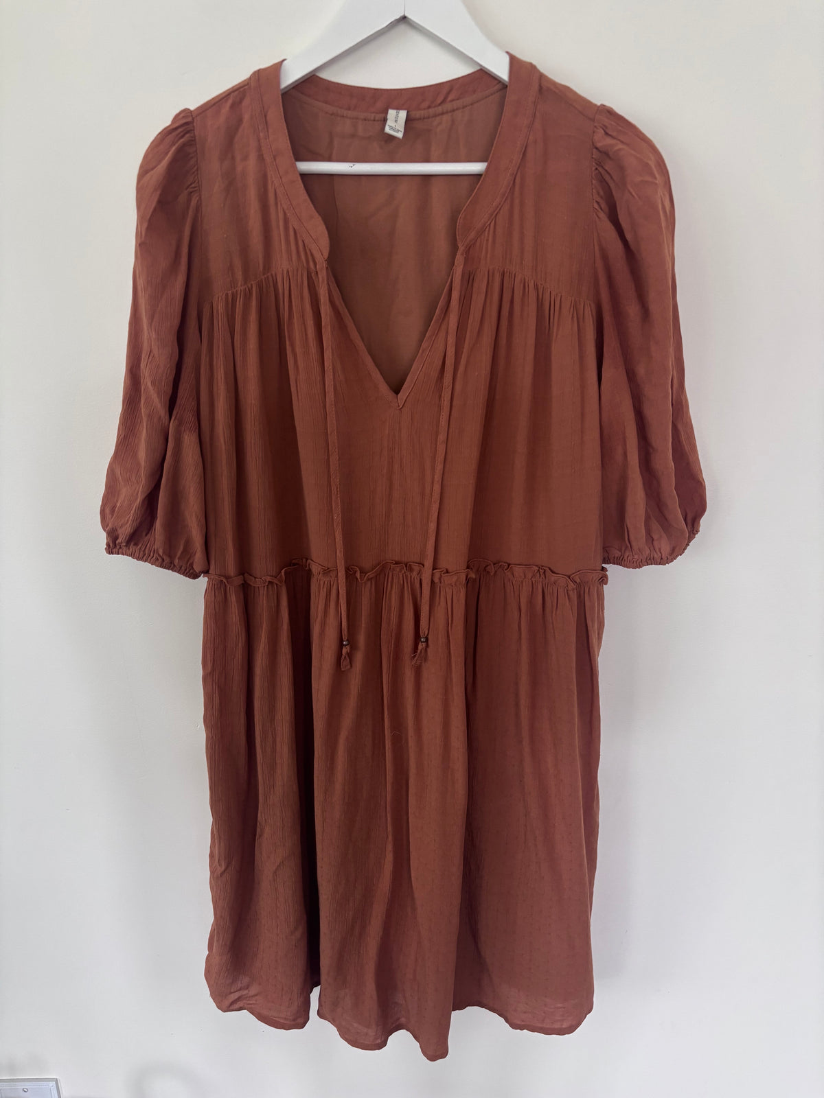 Gentle Fawn Tiered Terracotta Dress | Sz Large