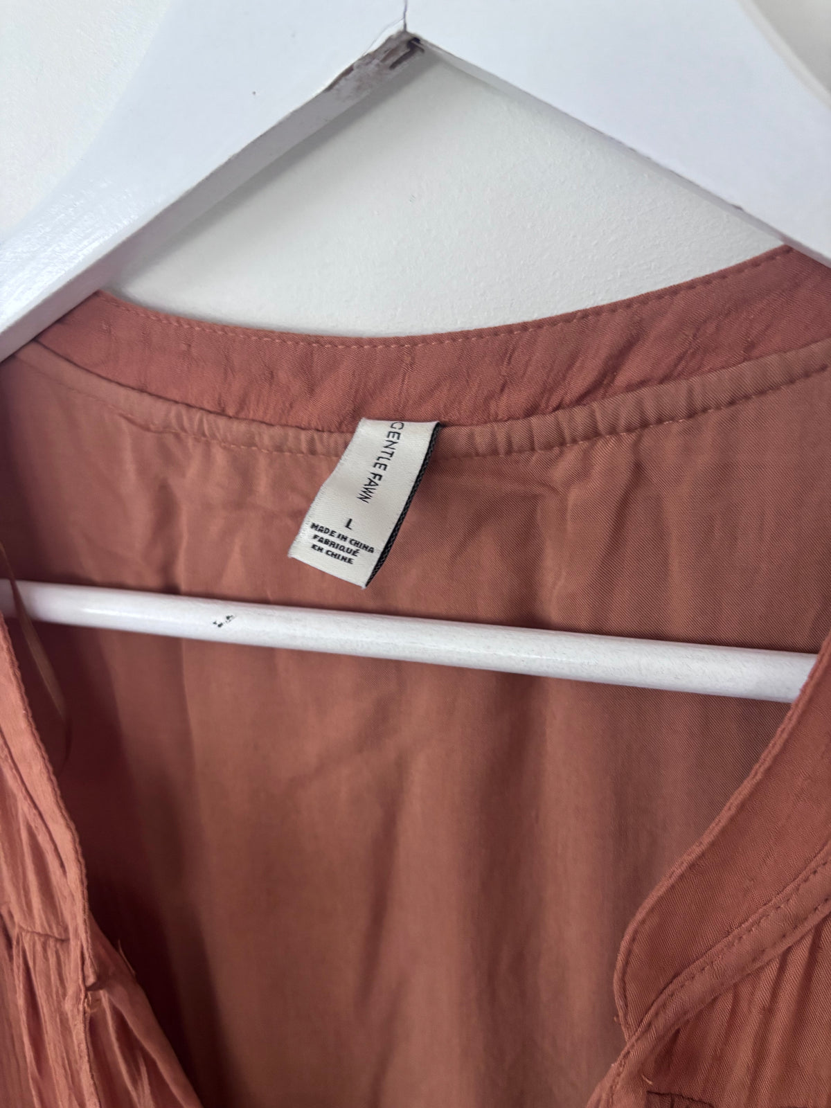 Gentle Fawn Tiered Terracotta Dress | Sz Large