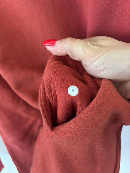 lululemon Loungeful Hoodie in Red Brick | Sz 6