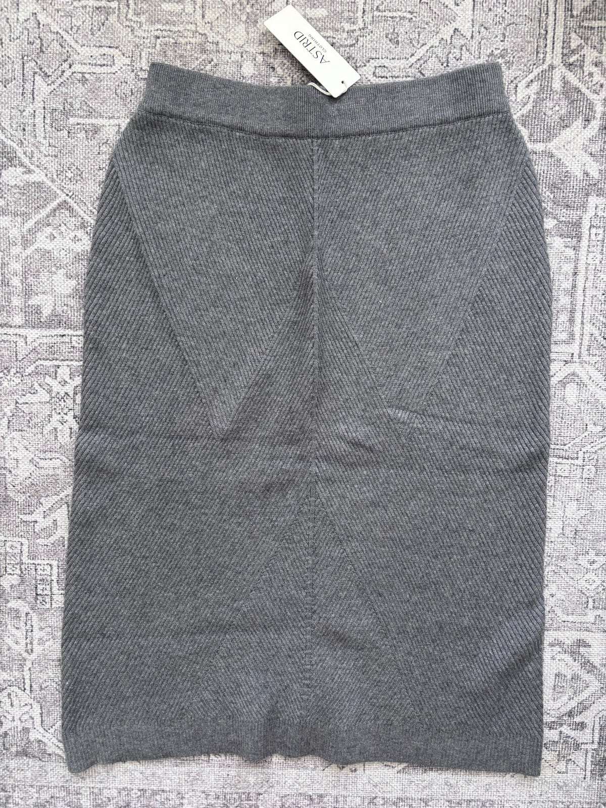 Astrid Knit Skirt in Grey NWT | Sz Large
