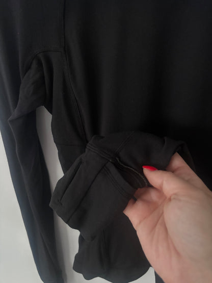 Zara Embroidered Collar Ribbed Knit Top | Sz Medium