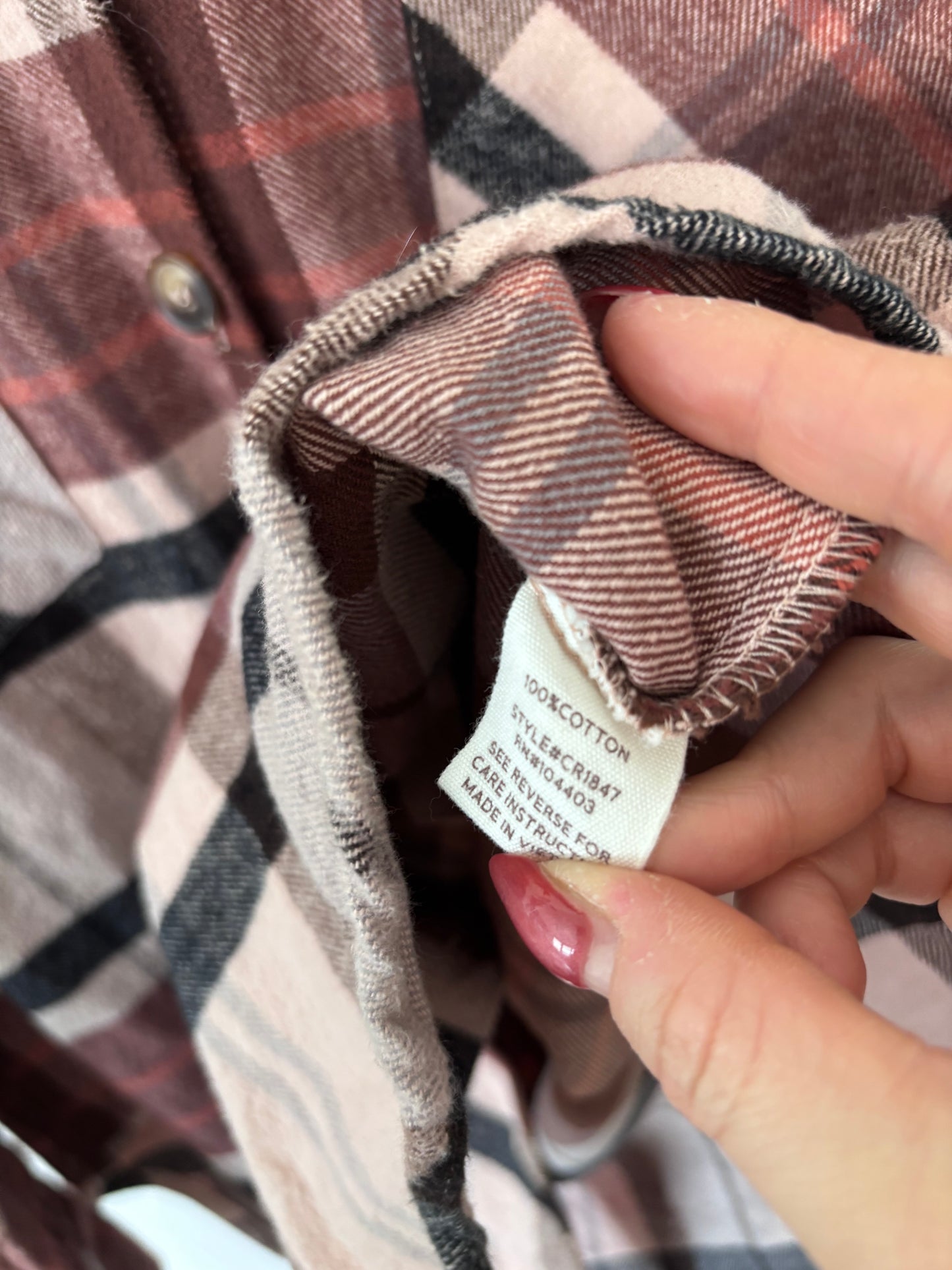 Blu Pepper Soft Plaid Jacket | Sz Medium (J161K9)
