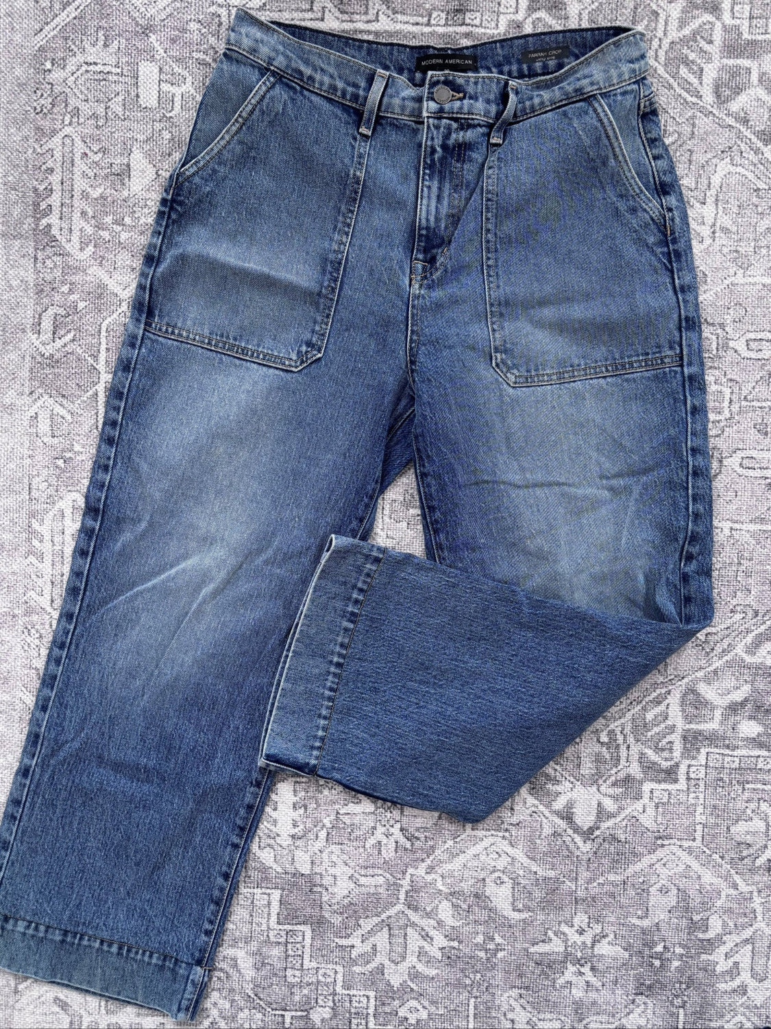 Modern American Farrah Utility Jeans (27" inseam)  | Sz 29