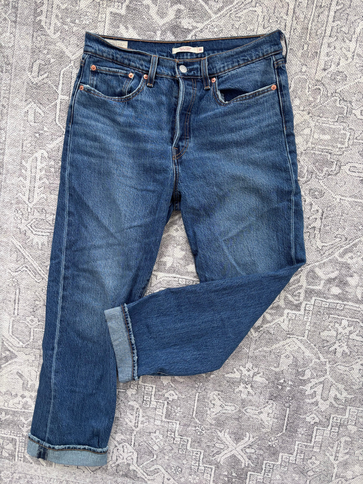 Levi's Wedgie Straight Ankle Jeans | Sz 30 (1% elastane, fits 28/29)