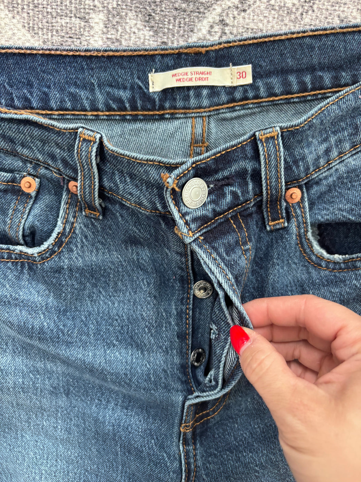 Levi's Wedgie Straight Ankle Jeans | Sz 30 (1% elastane, fits 28/29)