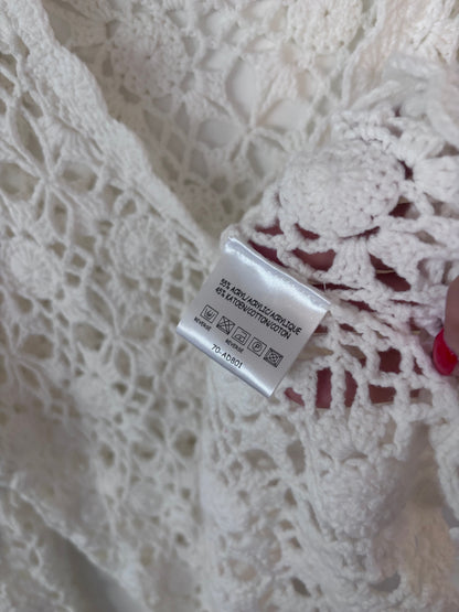 Vintage Bandolera Crochet Cardigan | Sz Small (would also fit M)