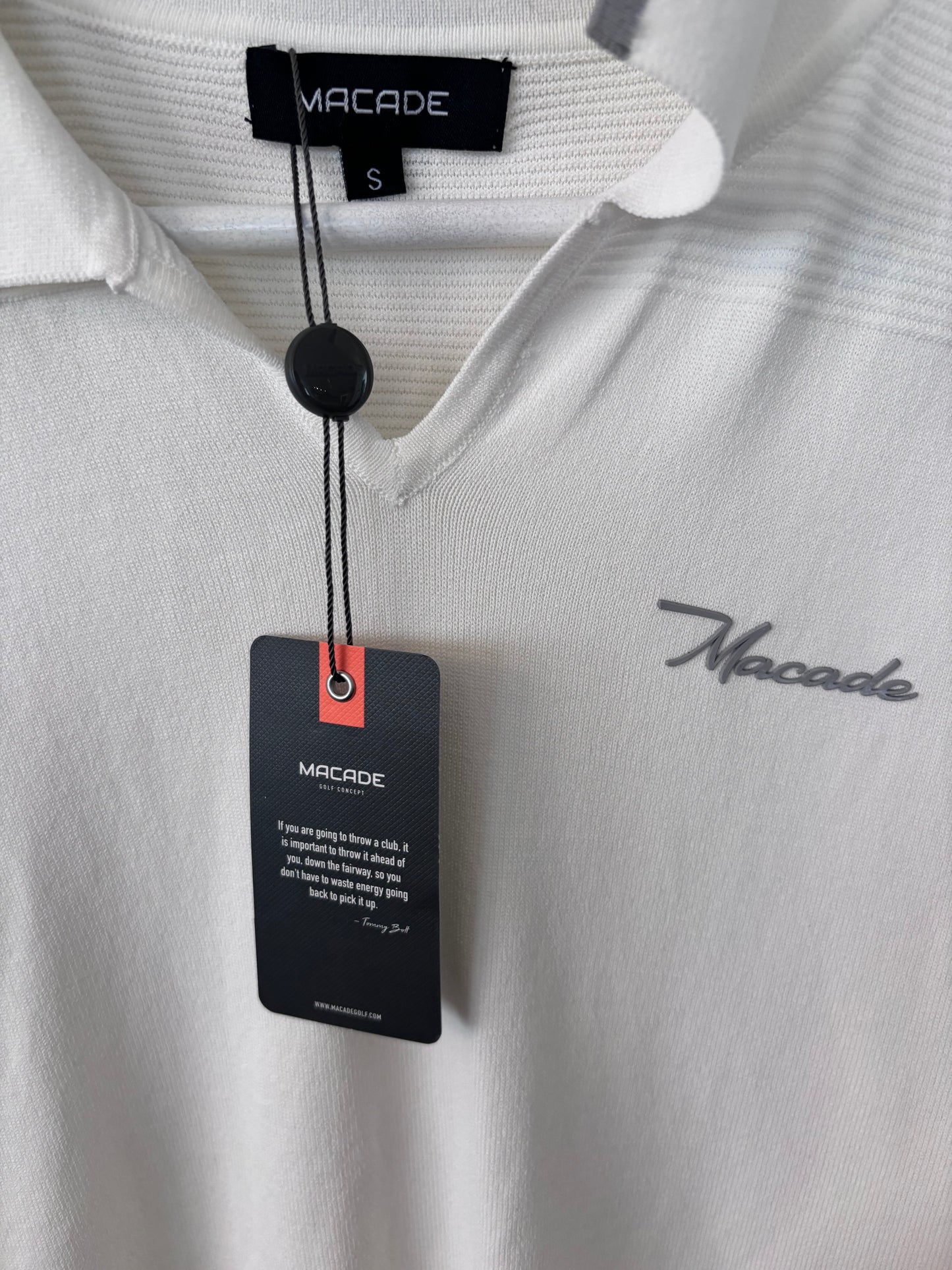 Macade White Vera Polo Golf Shirt NWT | Sz Small