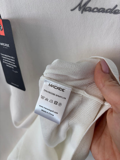 Macade White Vera Polo Golf Shirt NWT | Sz Small