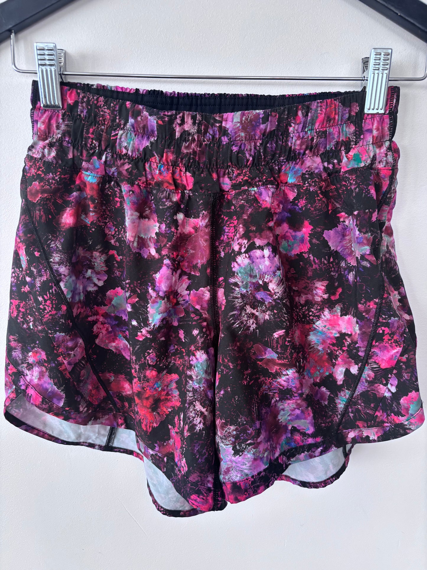 Lululemon Track That Short 5" Fluoro Floral Multi | Sz 6
