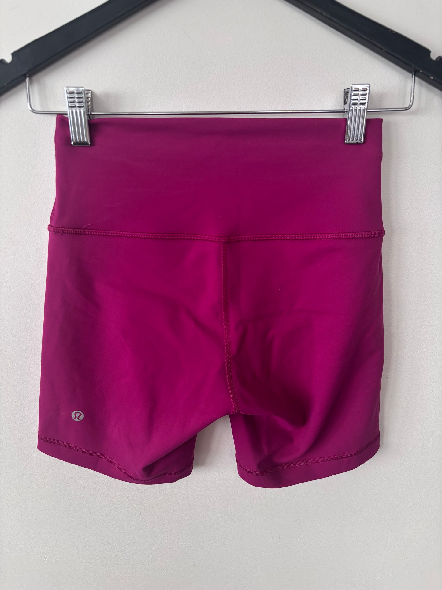 Lululemon Wunder Train High-Rise Short 6" Magenta Purple | Sz 6