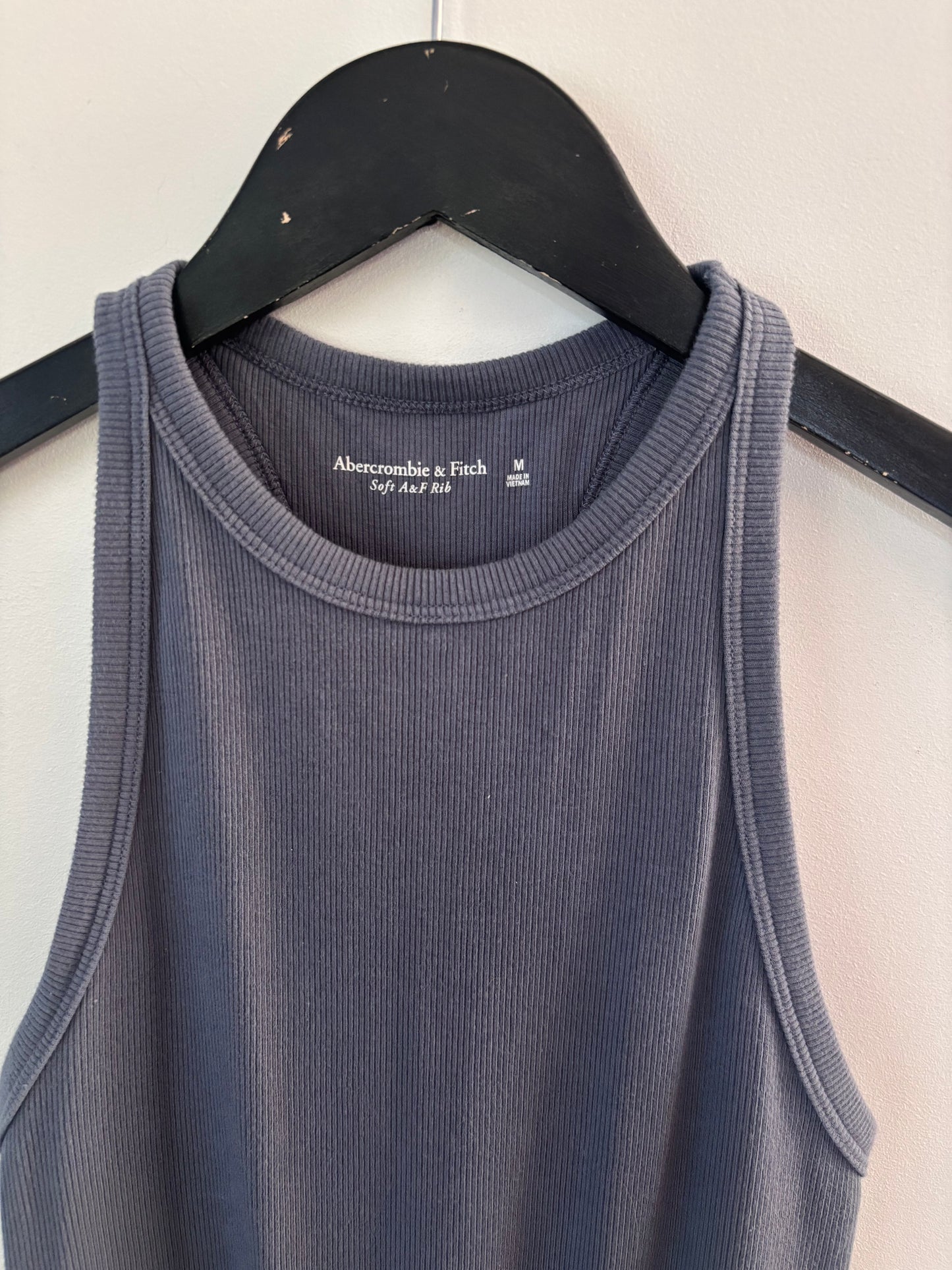 A&F Blue Grey Ribbed Bodysuit | Sz Medium