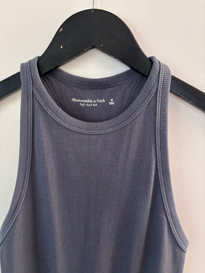 A&F Blue Grey Ribbed Bodysuit | Sz Medium