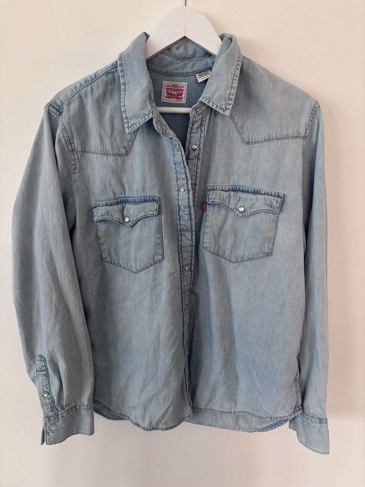 Levi's Heritage Western Denim Button Down Shirt Light/Stonewash | Sz XL