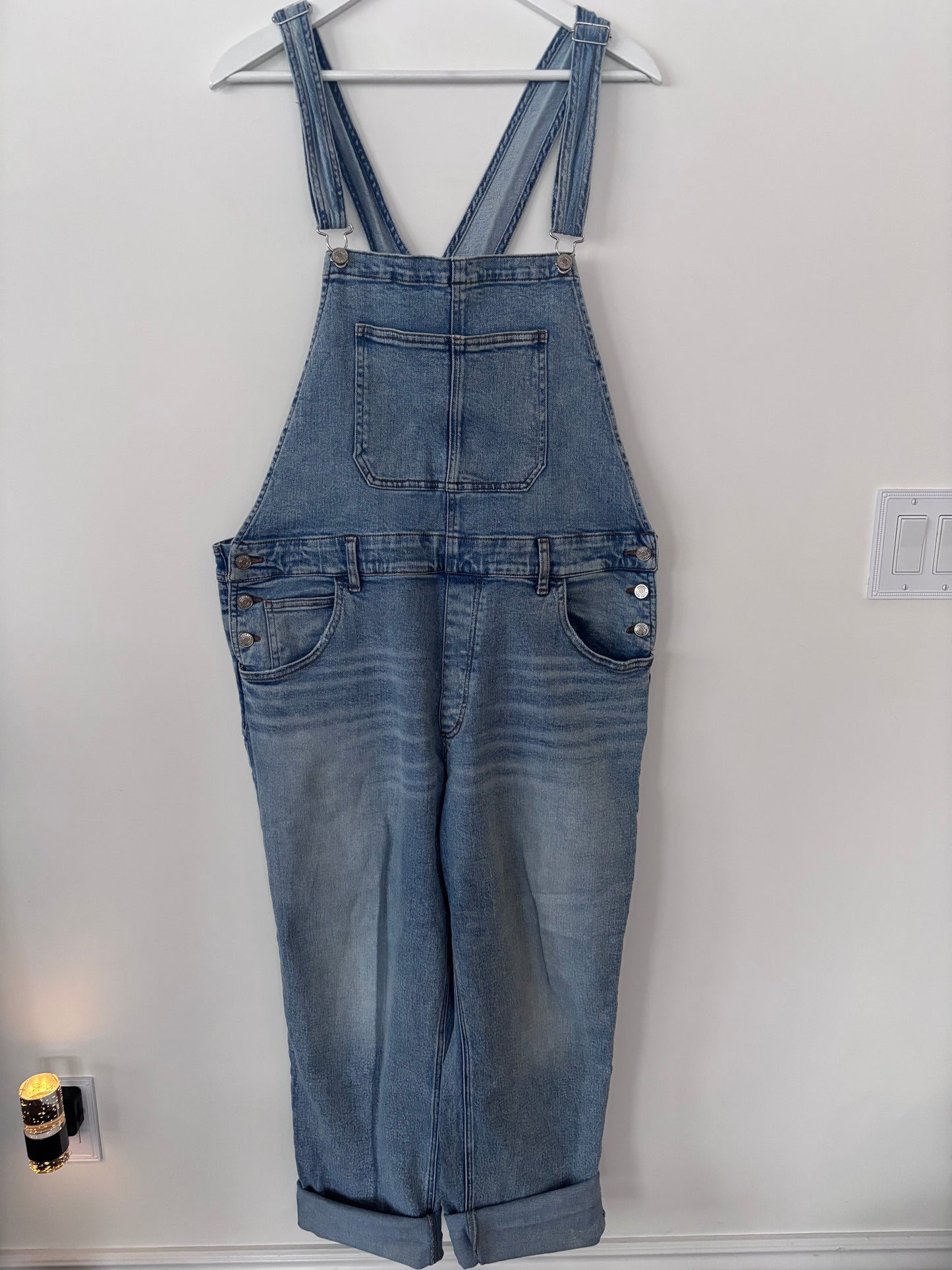 Silver Baggy Straight Leg Overall | Sz XL (AR1)