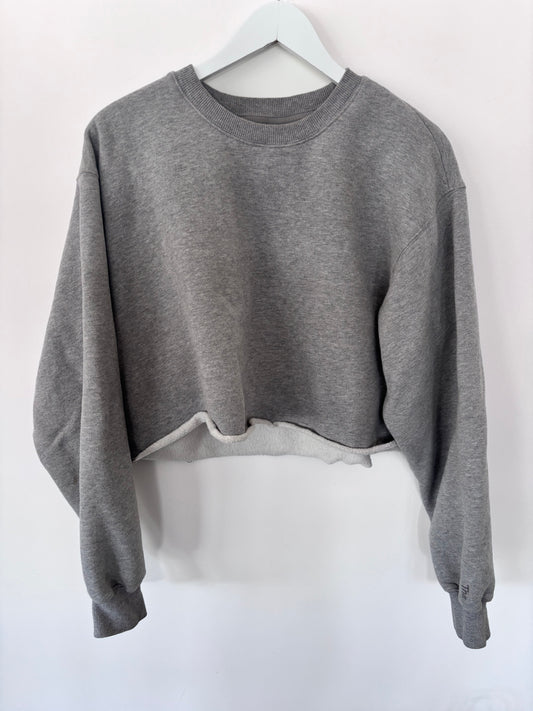 TNA Cozy Fleece Perfect Cropped Crew | Sz Large