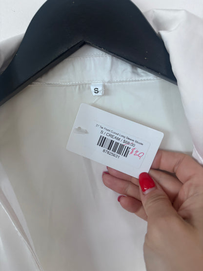 Satin Tie-Front Silky Top | Sz Small