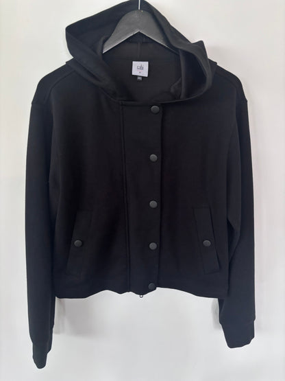 Cabi Low Key Hooded Soft Bomber Sweater/Jacket | Sz Medium (generous fit)