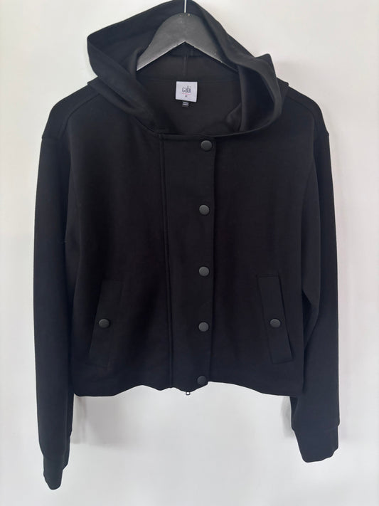 Cabi Low Key Hooded Soft Bomber Sweater/Jacket | Sz Medium (generous fit)