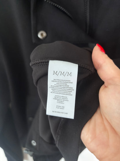 Cabi Low Key Hooded Soft Bomber Sweater/Jacket | Sz Medium (generous fit)