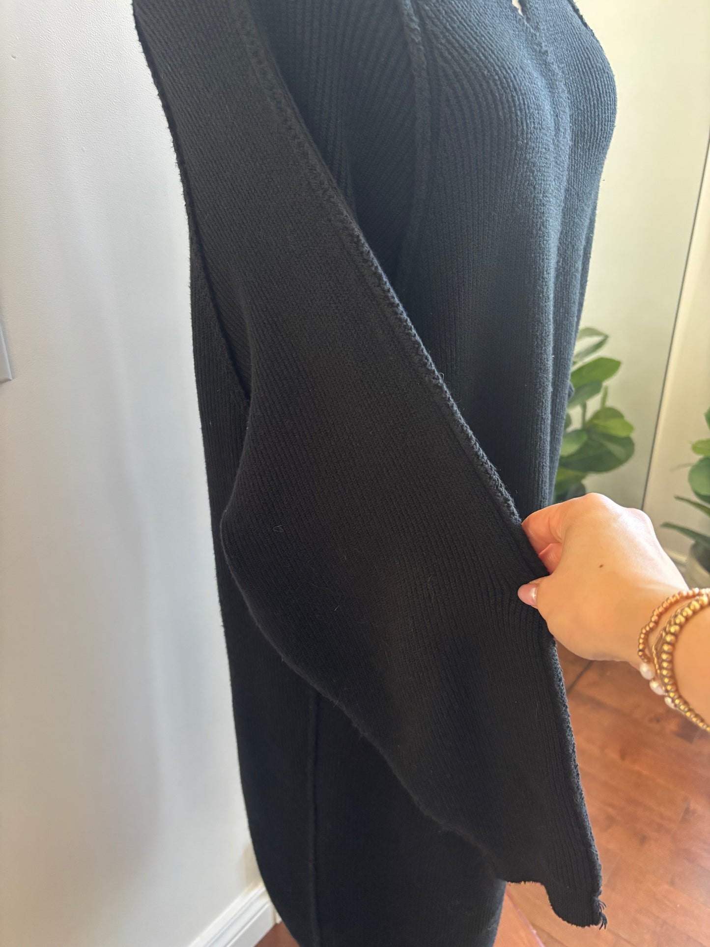 Free People Long Button Cardigan | Oversized Small (OC01C1)