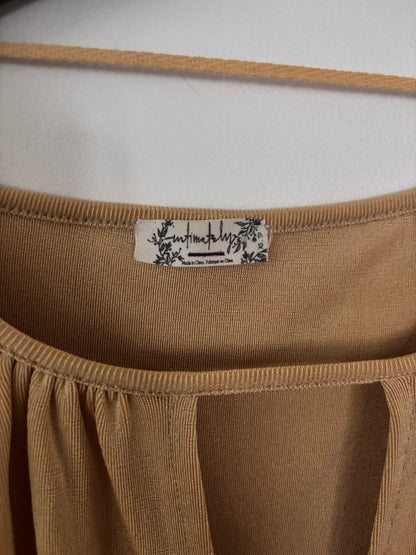 Intimately Free People Kaya Gold Keyhole Bodysuit | Sz XS (oversized)