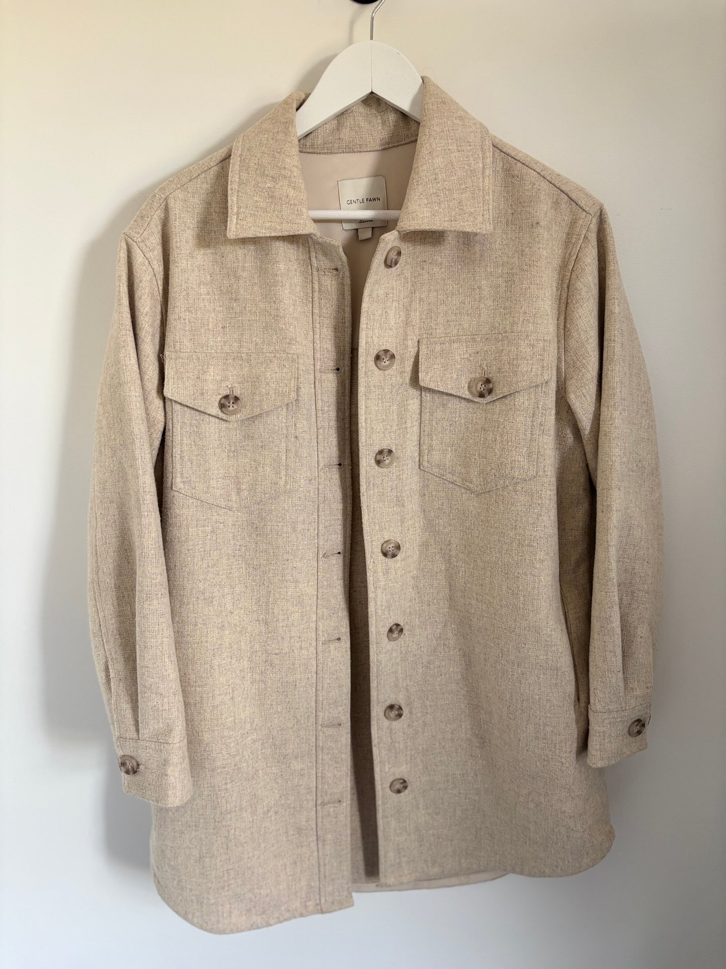 Gentle Fawn Beige Kyleen Jacket | XS (oversized fit) (O48L4)