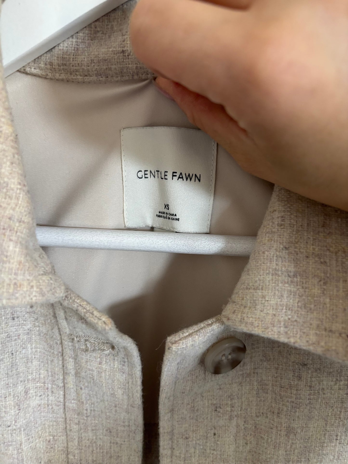 Gentle Fawn Beige Kyleen Jacket | XS (oversized fit) (O48L4)