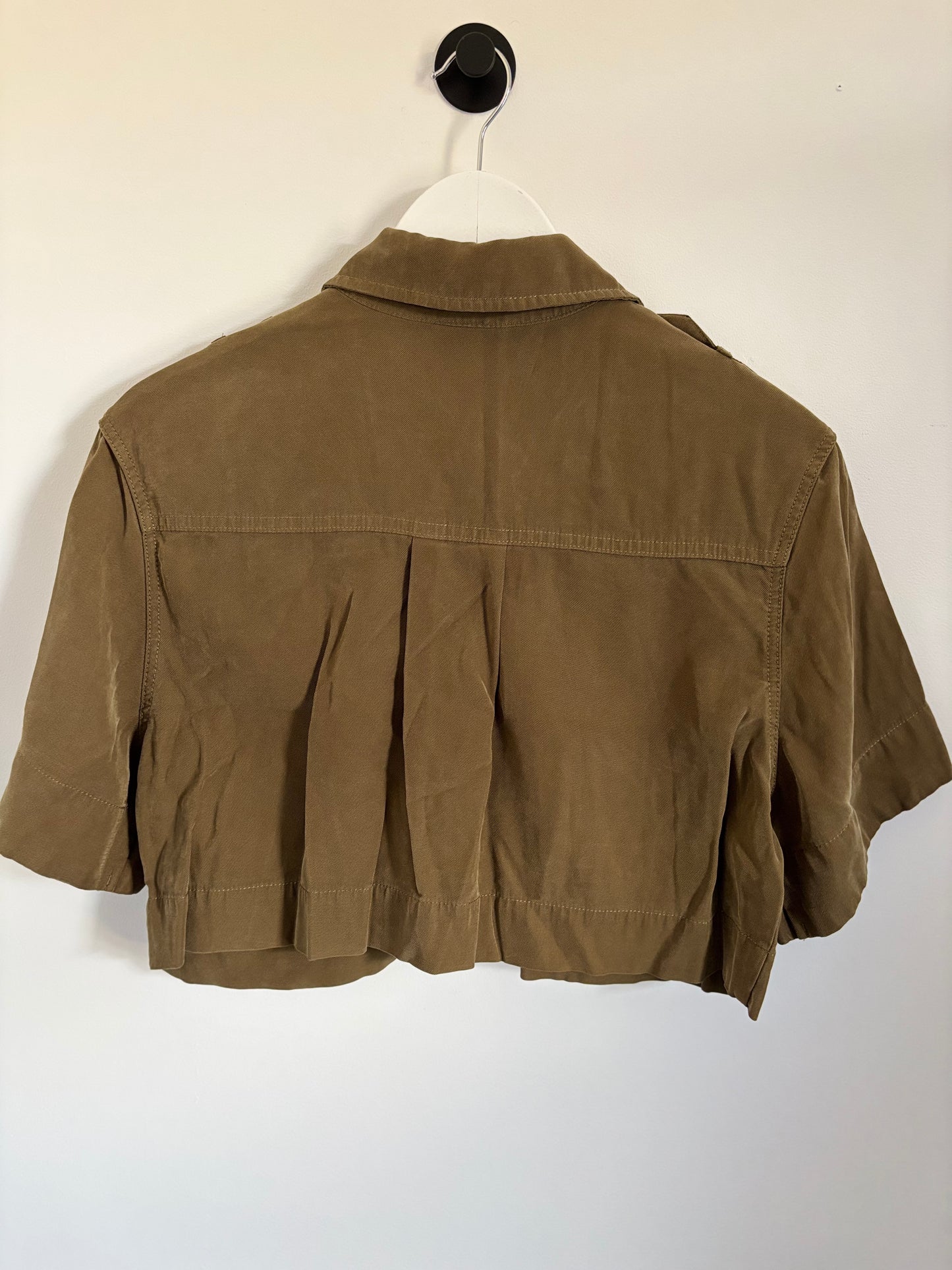 Dynamite Cropped Utility Shirt Jacket | XS Oversized (O20L4)