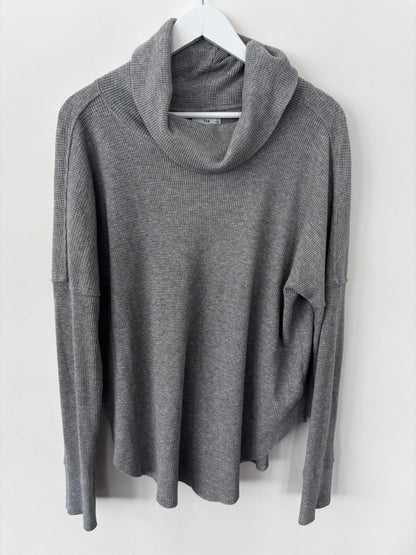 Aritzia TNA Thermal Cowlneck in Grey | Sz Large