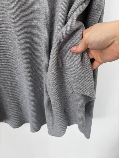Aritzia TNA Thermal Cowlneck in Grey | Sz Large