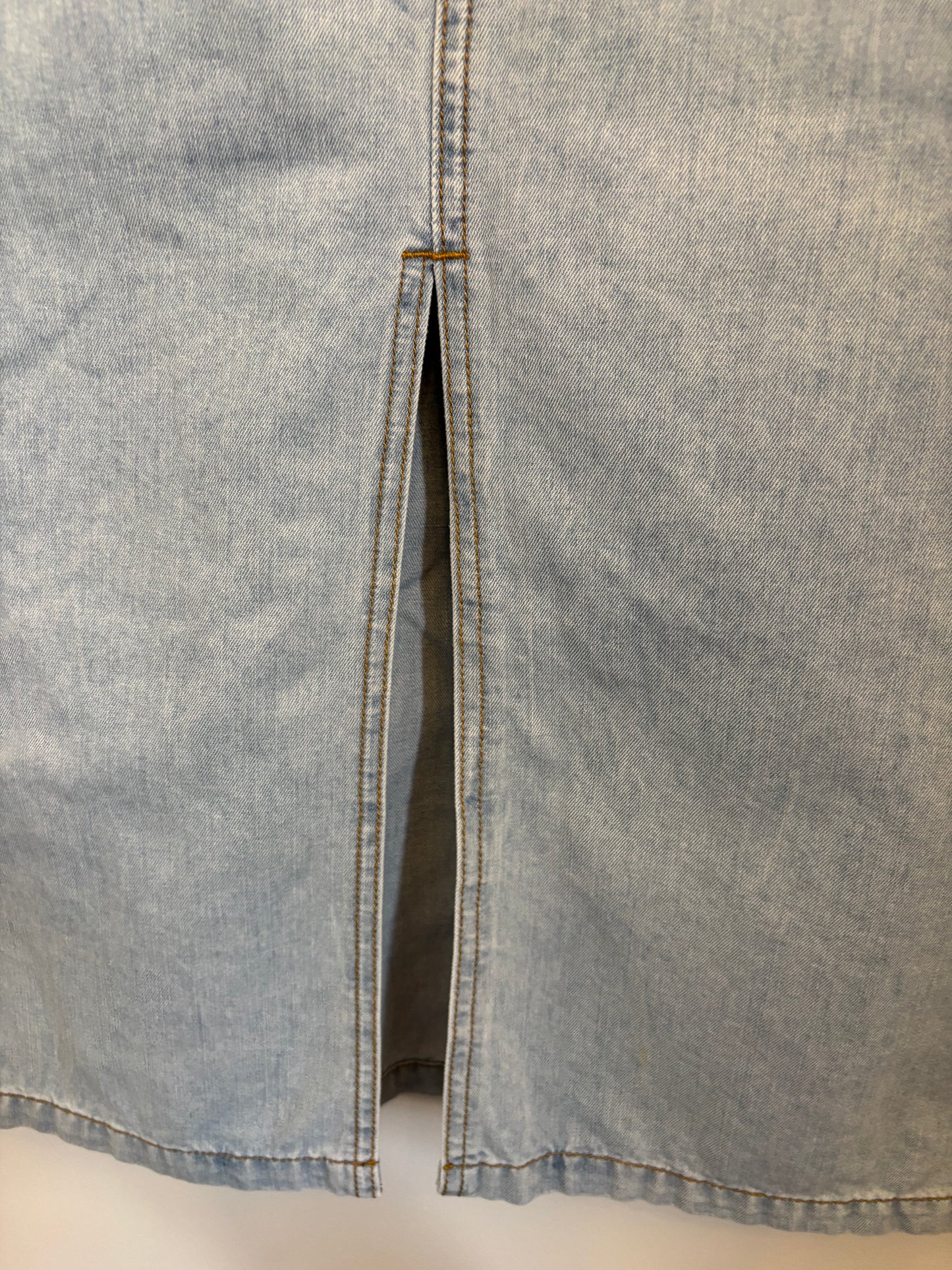 Esqualo Light Denim Cargo Skirt | 4 (O32L4)