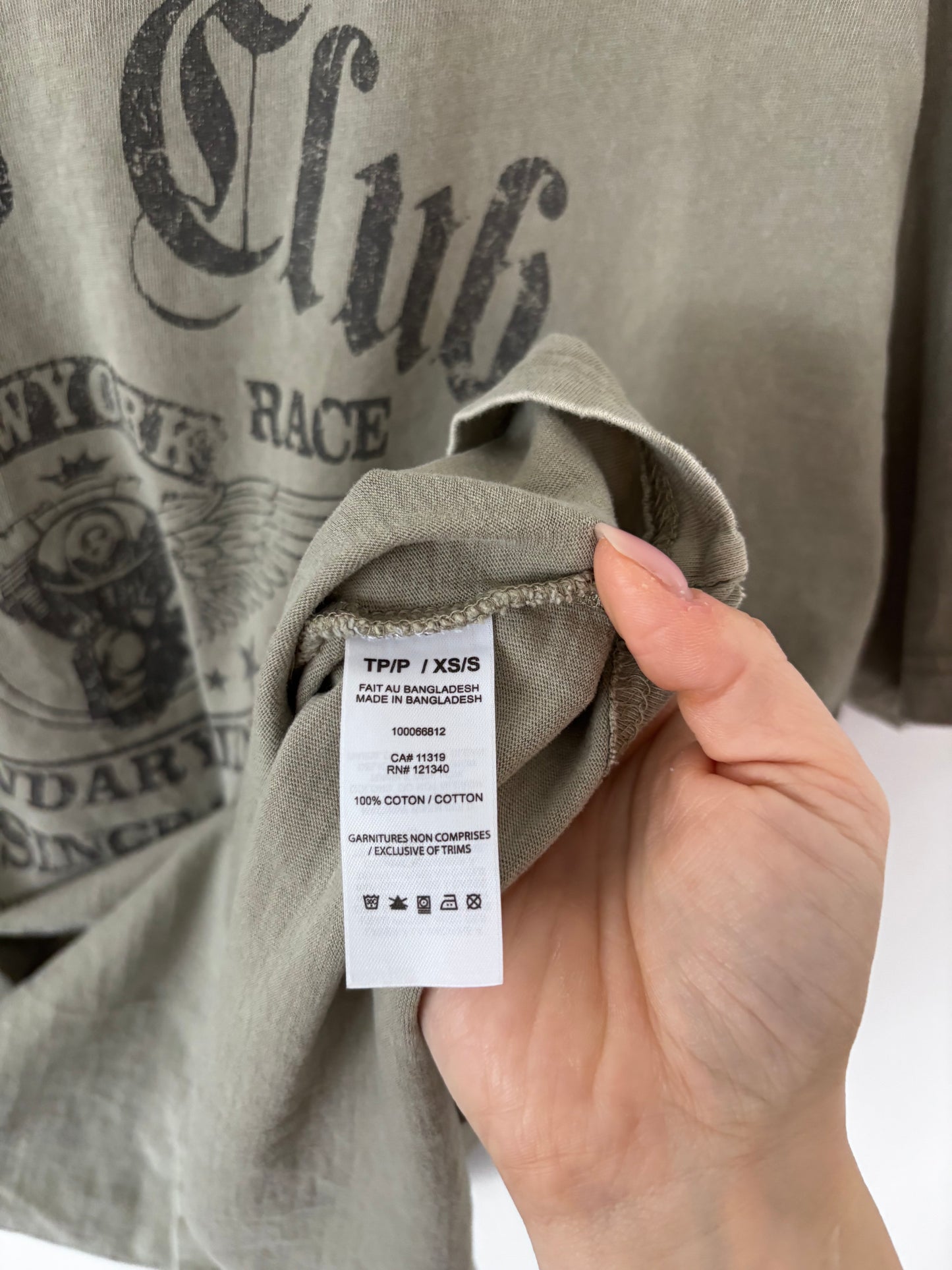 Garage Bikers Club Oversized Graphic Tee | Sz Xs/S fits like Large