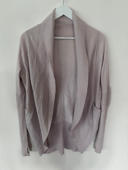 Lululemon Transformation Wrap Cream/Grey Cardigan (flaw) | Sz Small (approx)