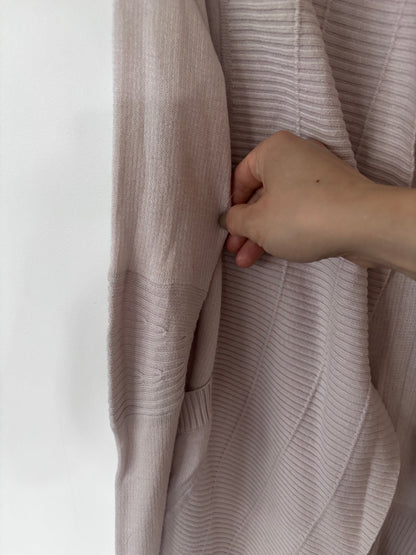 Lululemon Transformation Wrap Cream/Grey Cardigan (flaw) | Sz Small (approx)
