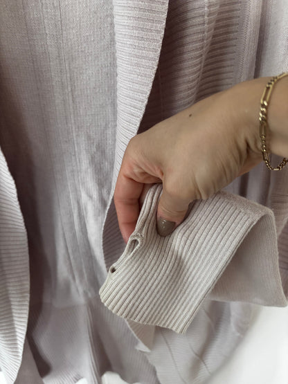 Lululemon Transformation Wrap Cream/Grey Cardigan (flaw) | Sz Small (approx)