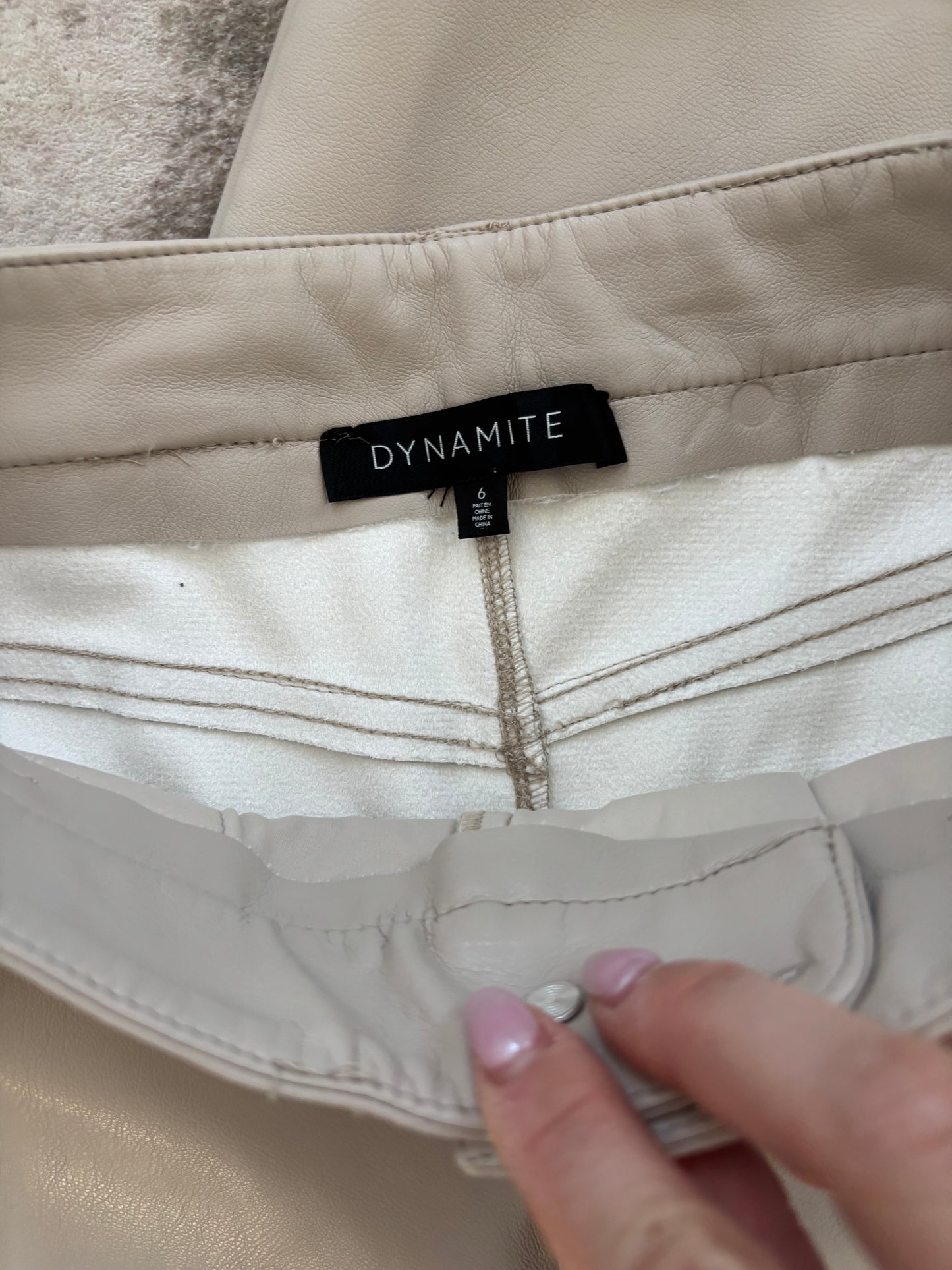 Dynamite Nude Faux Leather Set | Small (O28L4)