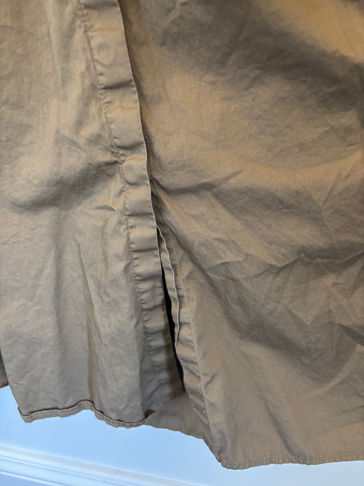 Zara Cotton Trench Button Up Dress | XS (oversized fit) (O36L4)